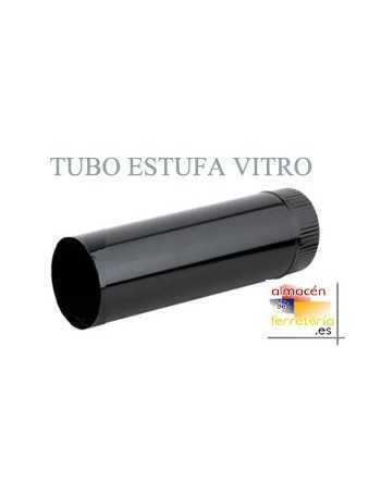 TUBO ESTUFA VITRIF.NEGRO 110MM.