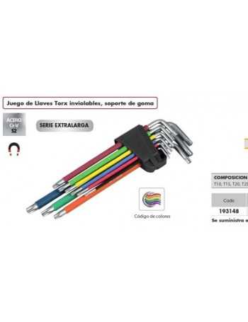 JUEGO 9 LLAVES TOR INV MULTICOLOR.
