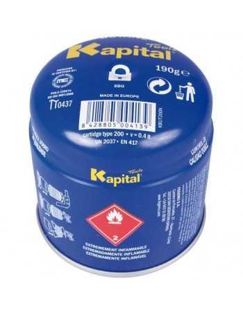 CARTUCHO GAS 190GR BUTSIR C/VALVULA.