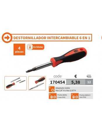 DESTORNILLADOR INTERCAMBIABLE.