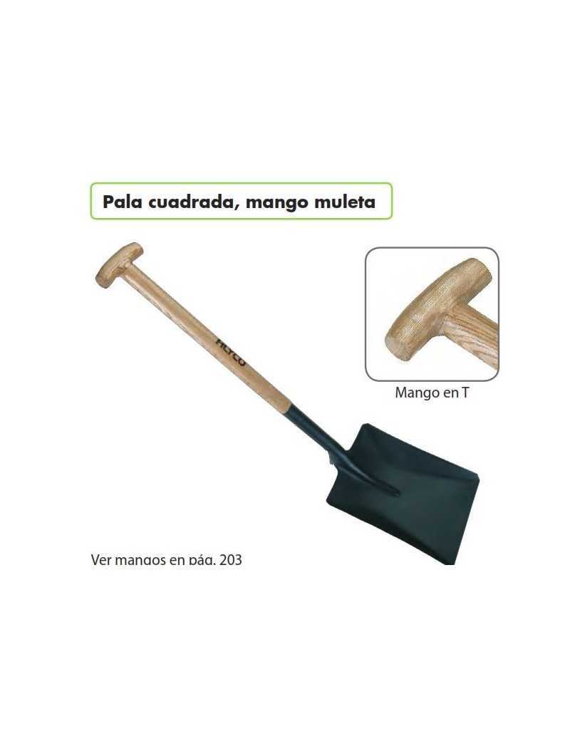 PALA CUADRADA M/MULETA .