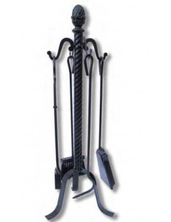 JUEGO CHIMENEA 4P.BOLA FUNDIDA