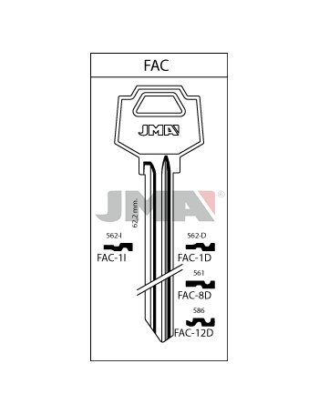LLAVE GRUPO D FAC-12D