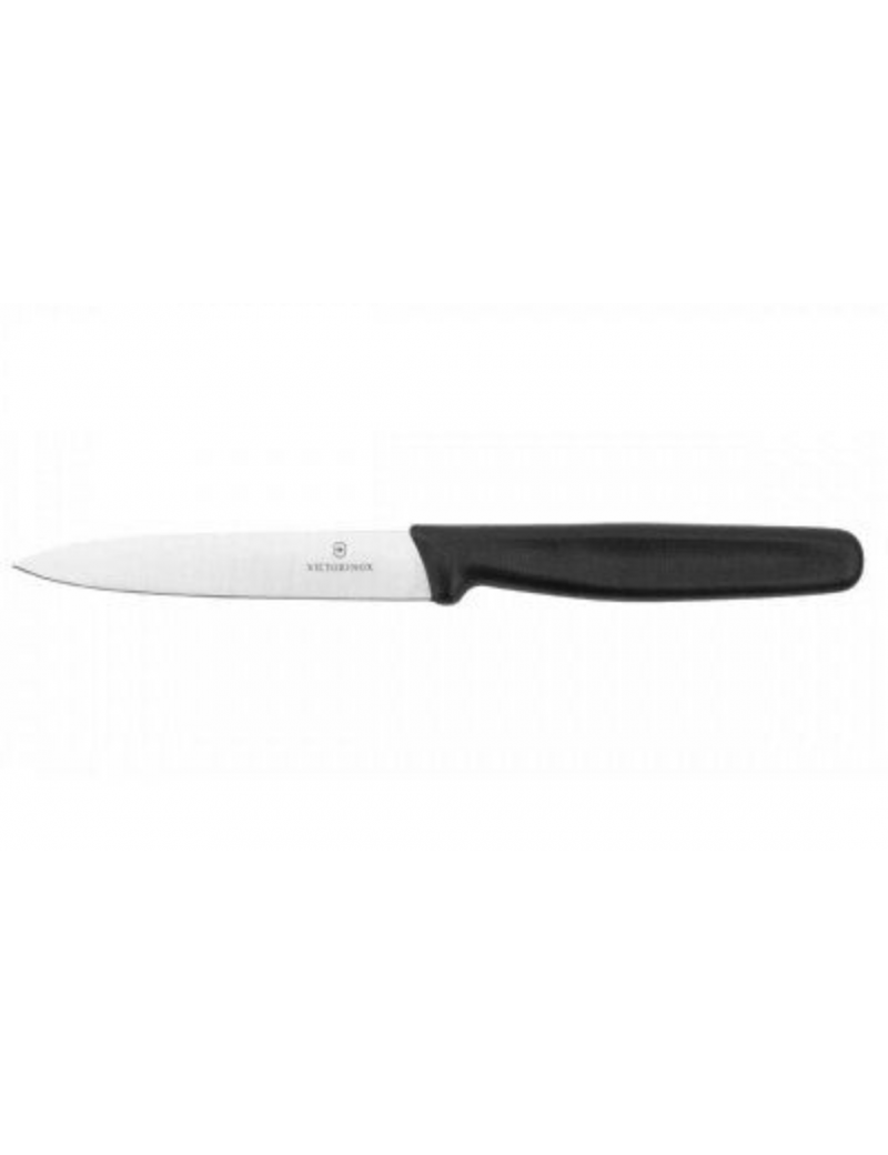 CUCHILLO VERDURAS C/SIERRA 11CM NEGRO.