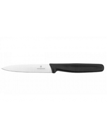 CUCHILLO VERDURAS C/SIERRA 11CM NEGRO.