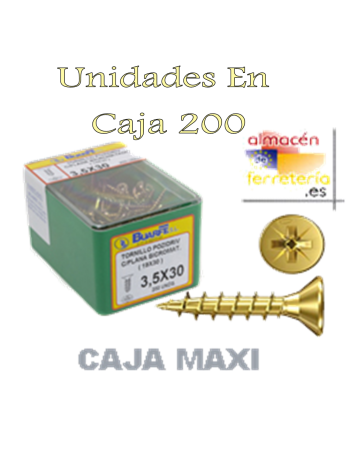 MAXI TORNILLO POZI 3.5X16