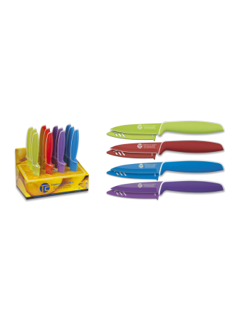 CUCHILLO COCINA 9 CM.COLORES.