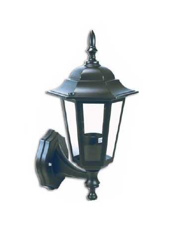 FAROL DE PARED DE JARDÍN 60W NEGRO UP