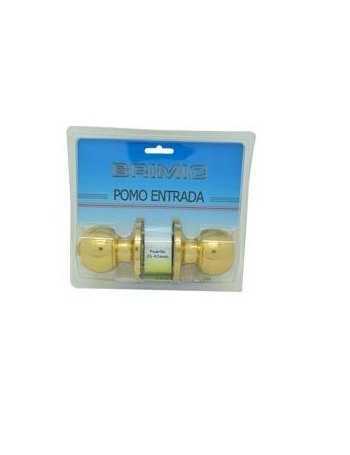 POMO PUERTA DE PASO LATON PULIDO.