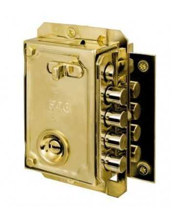 CERRADURA FAC S-90/P SGURD. DORADA DRCHA.