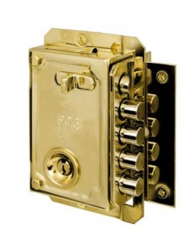 CERRADURA FAC S-90 DORADA DRCHA.