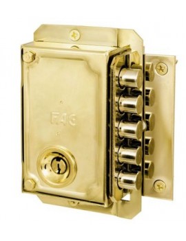 CERRADURA FAC S-90/C DORADA DRCHA.