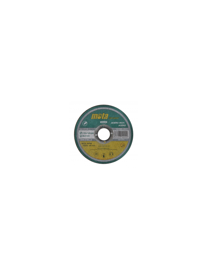 DISCO CORTE METAL 115X1.6.,