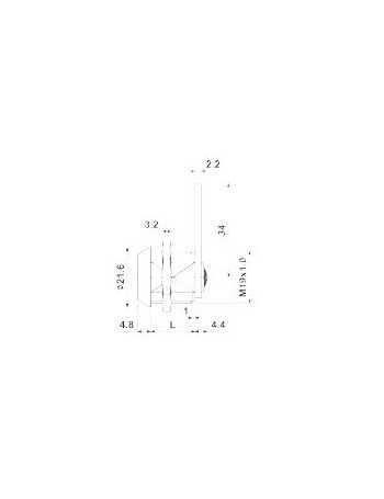 CERRADURA BUZON 740 28mm.
