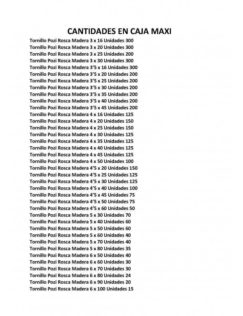 MAXI TORNILLO POZI 3.5X16