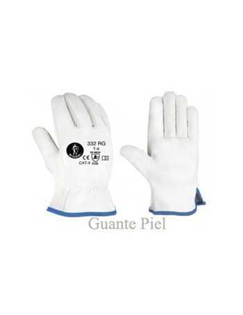 GUANTE PIEL VACUNO GRIS TLL 10
