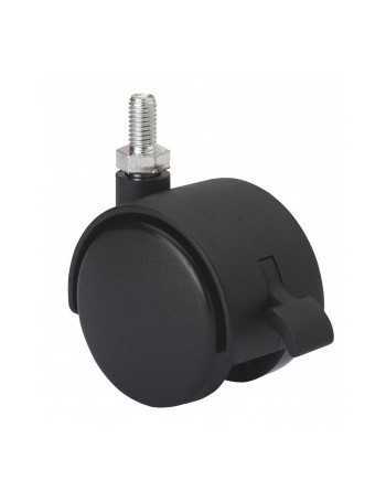 RUEDA 40 C/ESPIGA METRICA 6 Y FRENO.