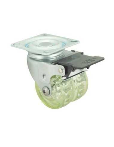 RUEDA 50 GIRATORIA C/FRENO 1-0617.