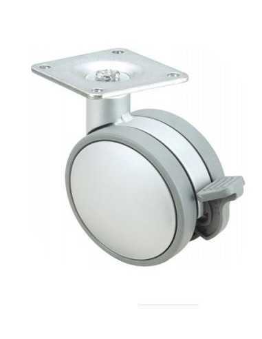 RUEDA 50 GIRATORIA C/FRENO 1-0641.