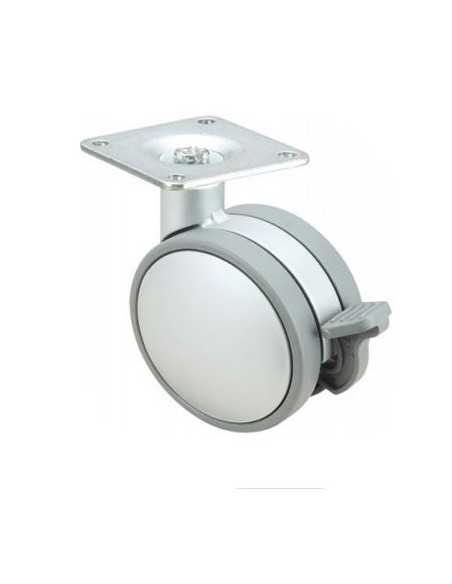 RUEDA 50 GIRATORIA C/FRENO 1-0641.