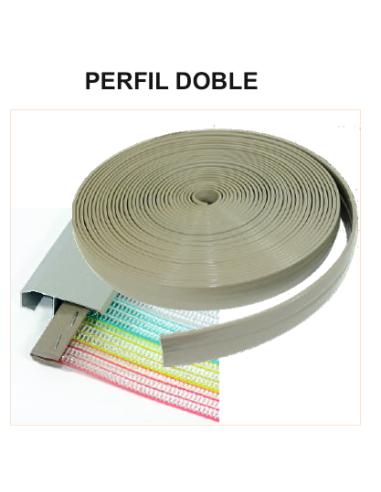 FLEJE DE CORTINA DOBLE EN MTR