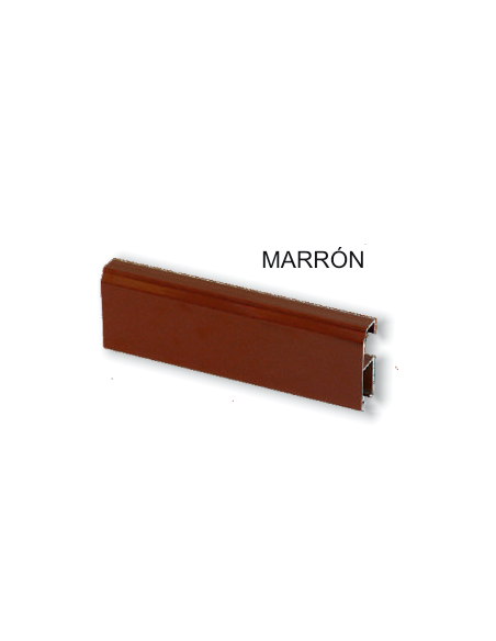 MONTANTE ALUMINIO MARRON 1MT.
