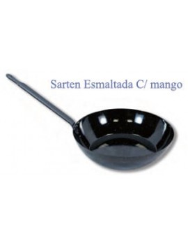 SARTEN ESMALTADA C/MANGO 18CM
