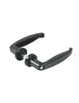 MANIVELA PUERTA METALICA NEGRA 232