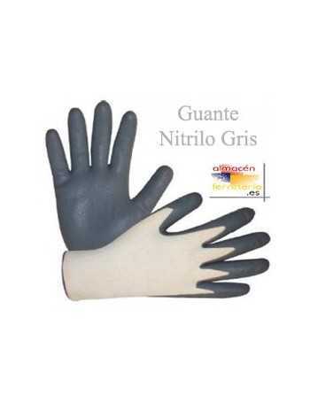 GUANTE NITRILO GRIS T.10