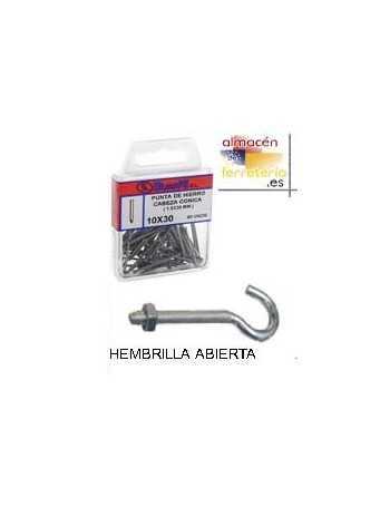 BLISTER HEMBRILLA ABIERTA C/TUERCA M.4