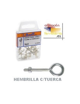 BLISTER HEMBRILLA SOLDADA C/TUERCA M.5