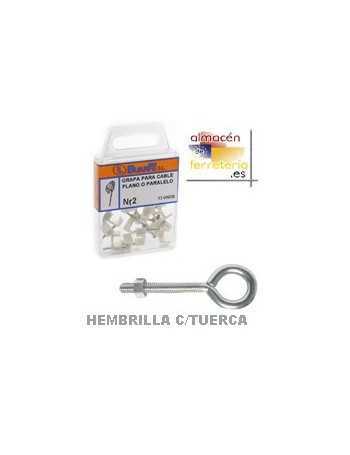 BLISTER HEMBRILLA SOLDADA C/TUERCA M.5