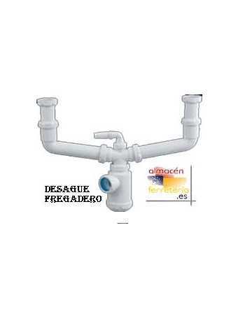 SIFON DOBLE C/RACORD 1. 1/2