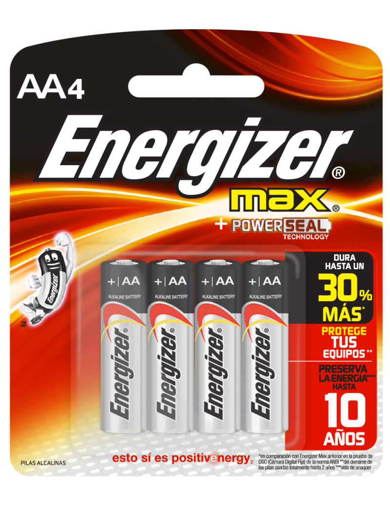 PILA ALCALINA LR06 AA BL4 ENERGIZE.